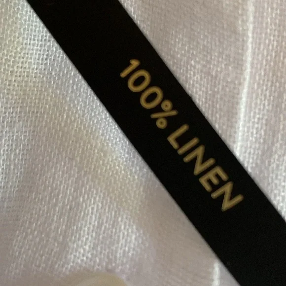 NWT. Massimo Dutti White 100% Linen Shirt with Wide Sleeves. Size XS. - Picture 9 of 11